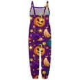 thumbnail image 4 of 2025 Barboteuse pour Tout-Petits Imprimés Combinaison Sans Manches Robe Tenues Florales Pantalons, 4 of 5