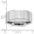 thumbnail image 4 of 925 Sterling Silver 8mm Brushed Fancy Size 11.5 Band Ring, 4 of 4