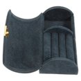 thumbnail image 1 of WASHWEPE Travel Size Jewelry Case Dark Blue Jewelry Organizer With Scratch Protection 1Set, 1 of 8