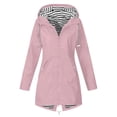 thumbnail image 1 of CEHVOM Manteau Décontracté Uni pour Femme, Extérieur, Grande Taille, à Capuche, Coupe-Vent, Ample, 1 of 4