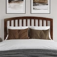 thumbnail image 3 of Pemberly Row Contemporary Mission-Inspired Full Wood Headboard in Walnut, 3 of 8