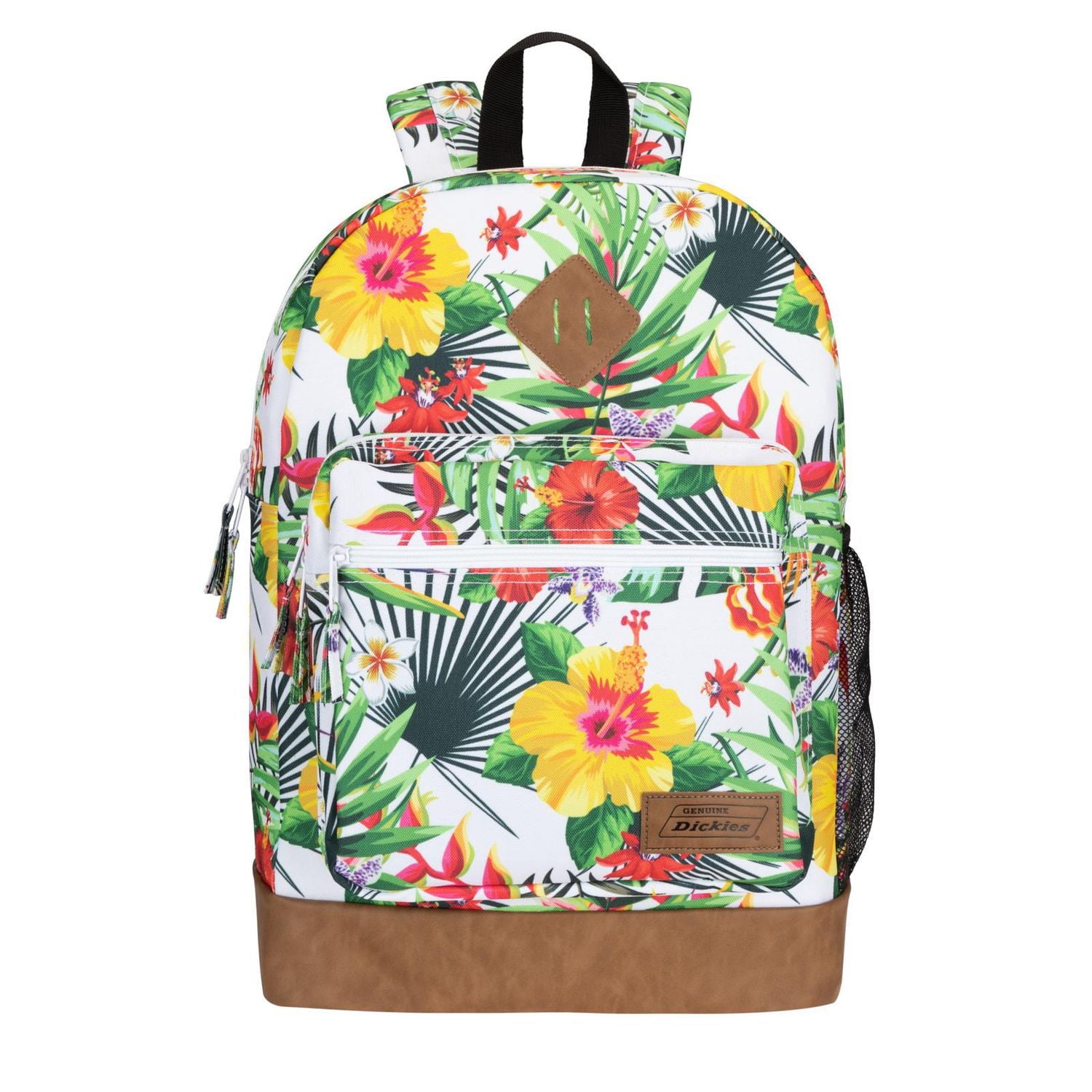 Genuine Dickies White Tropical printed Varsity Backpack