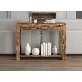 thumbnail image 3 of Safdie & Co. Console Table 40L Brown Reclaimed Wood 2 Drawers 1 Shelf, 3 of 4