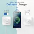 thumbnail image 3 of iPhone 14 13 12 11 Fast Charger [Apple MFi Certified] 20W PD Type C Power Wall Charger with 6FT Charging Cable Compatible iPhone 14/14 Max/14 Pro/13/13 Pro Max/12/12 Pro/12 Pro Max/11/11 Pro iPad, 3 of 9
