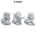 thumbnail image 1 of Fat Smiling Buddha Garden Ornament Sandstone Effect Outdoor Indoor Statue Decor, 1 of 6