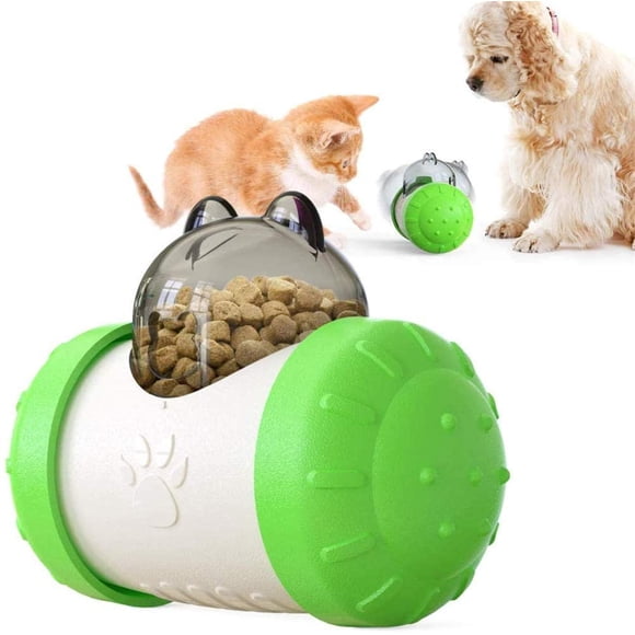 Jouet de Distribution de Nourriture pour Animaux de Compagnie, Jouet pour Animaux de Compagnie de Distributeur de Nourriture de gobelet,pour Chiens Chats de Tous âges (Vert)