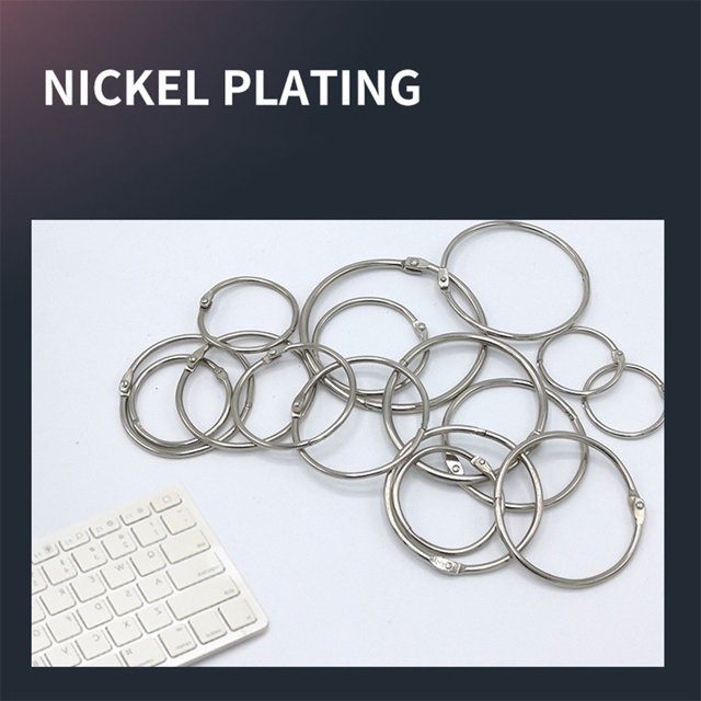 Hinged Links Ring Book Binder Scrapbooks Albums Keychain Calendars Calendars Photo Binding Rings Portable DIY Making Handicraft Supplies Type 4