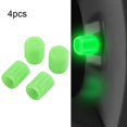 thumbnail image 1 of 4PCS Universal Fluorescent Car Tire Valve Cap Luminous Bike Tire Valve Stem Cap, 1 of 10