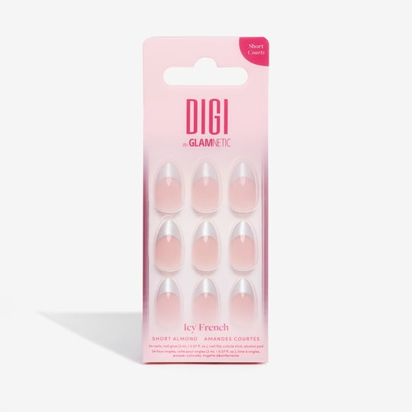 Faux ongles à coller Icy French Digi by Glamnetic
