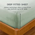 thumbnail image 3 of Better Homes & Gardens 300 Thread Count Cotton Sateen Bed Sheet Set, Soft Sea, 4-Piece, King, 3 of 5