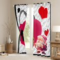 thumbnail image 3 of Red Love Pattern Windows Drapes Block 30%-50% Light,Happy Valentine's Day Home Decor Curtains for Living Room,Cute Dwarf Window Drapes 38Wx54L Inches Set of 2 Panels, 3 of 6