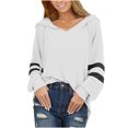 thumbnail image 1 of Pompotops Sweat à Capuche pour Femmes avec Cordon de Serrage, Manches Longues, Ample, 1 of 7