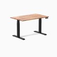 thumbnail image 1 of Desky Dual Softwood Sit Stand Desk - Acacia / 48 x 30 Inches / Matte Black, 1 of 10