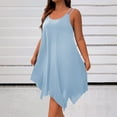 thumbnail image 1 of Ounisa Robe Camisole Midi Fluide Sans Manches à Encolure Dégagée et Ourlet Asymétrique pour Femme Grande Taille, 1 of 8