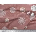 thumbnail image 2 of Soimoi Crepe Silk Fabric Mandala Ethnic Printed Fabric 1 Yard 42 Inch Wide, 2 of 3