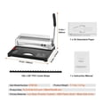 thumbnail image 2 of Binding Machine Comb Binding Machine 21Holes Binding 450 Sheets Book Binder Machine With 100 PCS 3/8'' Comb Spines, 2 of 7
