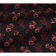 thumbnail image 5 of oneOone Georgette Viscose Fabric Leaves & Floral Block Decor Fabric Printed BTY 42 Inch Wide, 5 of 5