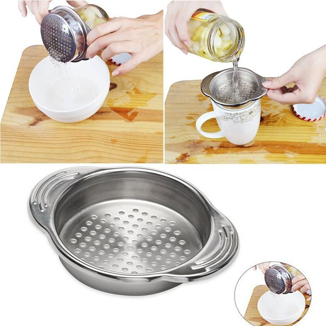 New Kitchen stainless steel and Durable Vegetable and Fruit Can Strainer