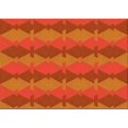 thumbnail image 1 of Ahgly Tapis Rectangulaire Lavable en Machine Intérieur Transitionnel Orange Néon, 6 Pieds x 9 Pieds, 1 of 7