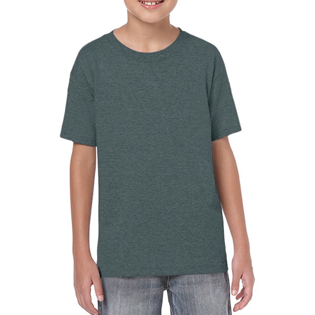 Softstyle Youth T-Shirt, L, Dark Heather