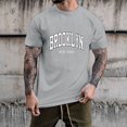 thumbnail image 3 of BOBOGOJP T-Shirts Graphiques pour Hommes en Coton à Col Rond avec Manches Courtes (Gris, 3TG), 3 of 4