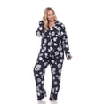 thumbnail image 2 of White Mark Women's Floral Long Sleeve Button-Down Pajama Set, 2 of 6