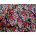 thumbnail image 4 of oneOone Silk Tabby Fabric Leaves & Floral Block Print Fabric By Yard 42 Inch Wide, 4 of 5
