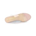 thumbnail image 4 of BLISSFUL STEP Women's Clear Slide Stiletto Heels Open Toe Slip On Sandals Beige 10, 4 of 8