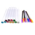 thumbnail image 4 of KAKOWELY 10pcs Eyelash Brushes False Eyelash Lash Curler Colorful Rhinestone Pipe Packaging Eyelash Brushes for Home (Rhinestone Blank Pipe Style),4.33"X0.47"X0.47", 4 of 4