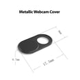 thumbnail image 2 of IllmTech - Metallic Webcam Cover 2 Pack, Ultra Thin Slider Web Camera Privacy Cover with Strong Adhesive, Protects Privacy for Most Laptops, Tablets, and Smartphones – Black Color, 2 of 7
