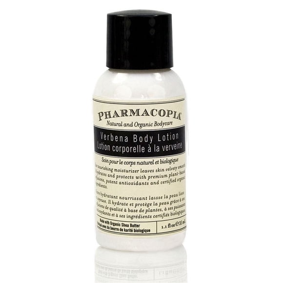 Body Lotion Verbena PHARMACOPIA flip cap 1.1oz/32ml 50's/ Pack