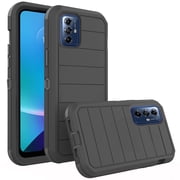 Asuwish Phone Case for Motorola Moto G Power 2022/G Play 2023/G Pure 2021 Hybrid Rugged Shockproof Hard Protective Drop Proof Full Body Heavy Duty Mobile Cell Cover XT2271DL XT2165DL Women Men Black