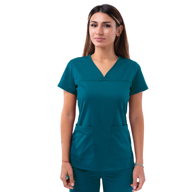 Adar Pro Blouses Médicales pour Femmes - Haut à Col en V