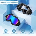 thumbnail image 5 of Winter Sports Dirt Bike Goggles Motorcycle Goggles 2 Pack ATV Riding Ski Windproof Racing Goggles for Adults Youth Kids, 5 of 5