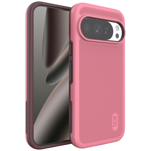 TUDIA MergeGrip pour Google Pixel 10 Case et Google Pixel 10 Pro Case 2025 - Rose Fumé