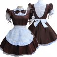 thumbnail image 2 of Robes d'Été pour Femmes Lingerie Costume de Servante Cosplay pour Femmes Couvre-Chef Tablier Faux Col Nœud Papillon Robe, 2 of 3