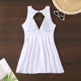 thumbnail image 4 of LSLJS Women's Sexy Solid Color Swimwear Slim Swimsuit Bikini Straped Swimsuits, 4 of 9