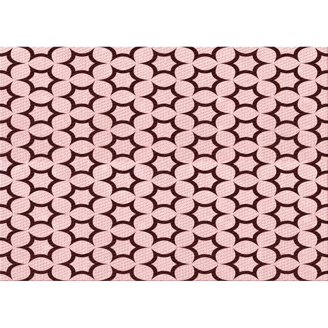 Ahgly Company Machine Washable Indoor Rectangle Transitional Light Rose Pink Area Rugs, 8' x 12'