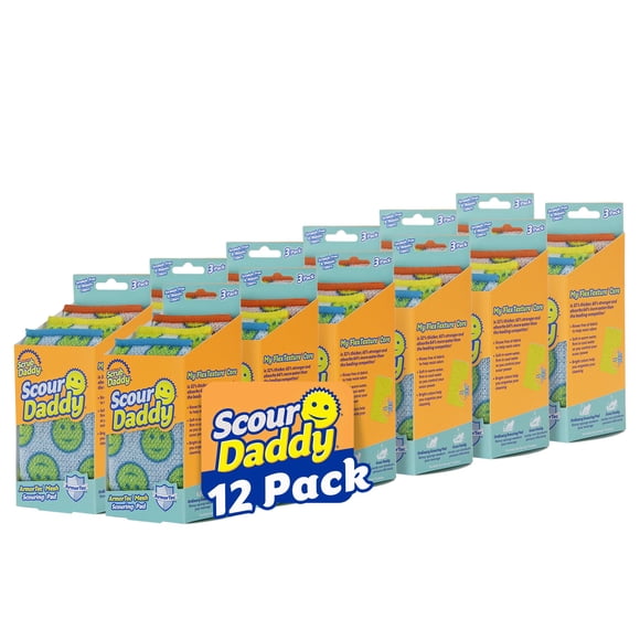 Scrub Daddy Tampon à Récurer Daddy - Tampon à Récurer Qui Ne Raye Pas - Éponges pour Vaisselle et Articles de Nettoyage - Durable et Résistant aux Odeurs
