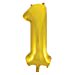 Unique's Gold Number 1 Shaped Foil Balloon 34"