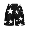 thumbnail image 3 of Plebaso Women's Summer Casual Shorts Printed Drawstring Shorts Lightweight Beach Shorts with Pockets, 3 of 5