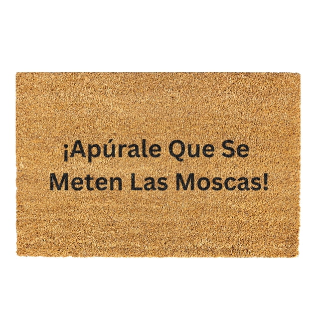 Tapis d'Entrée Amusant « Apurale Que S E Meten Las Mo Scas », Paillasson Non - Tapis d'Entrée pour Usage Intérieur Extérieur