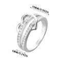 thumbnail image 3 of TIMIFIS Silver Rings Ladies Fashion Diamond Jewelry Jewelry Valentine'S Day Gift, 3 of 6