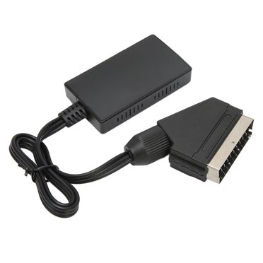 Câble Scart vers Adaptateur, Scart Supporte la Commutation 720P 1080P Convertisseur Vidéo Full HD pour DVD Set Top Box