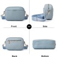 thumbnail image 5 of Sac Bandoulière Petit à Triple Fermeture Éclair pour Femmes, Sac à Épaule Latérale Carré pour Appareil Photo avec Grand Sangle, 5 of 5