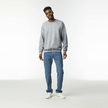 Gildan Men's Fleece Crewneck Sweatshirt, Style G18000, Royal, Small