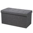 thumbnail image 1 of Costway 31.5''Fabric Foldable Storage Ottoman Toy Chest W/Removable Storage Bin Dark Grey, 1 of 10