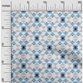 thumbnail image 2 of oneOone Rayon Light Blue Fabric Geometric Craft Projects Decor Fabric Printed By The Yard 56 Inch Wide, 2 of 4