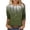 Green, variant on Womens Summer Tops 3/4 Sleeve Casual Summer Outfits for Women for Daily Wear Office Attire Weekend Outings