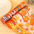 thumbnail image 4 of Binwennn Fall Autumn Wired Edge Ribbon Thanksgiving Wired Ribbon Pumpkin Maple Leaf Truck Wired Ribbon Wrapping Crafts Ribbon For Autumn Decorations Event Wristbands Custom Event Dress Event Chairs, 4 of 5